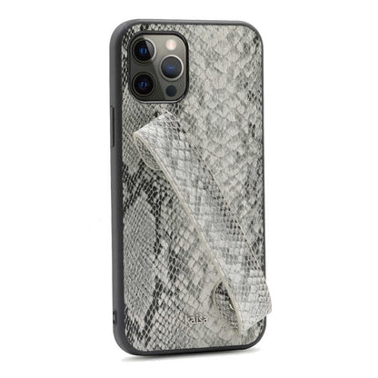 iPhone 12 Pro Max Kılıf Kajsa Glamorous Serisi Snake Handstrap Kapak