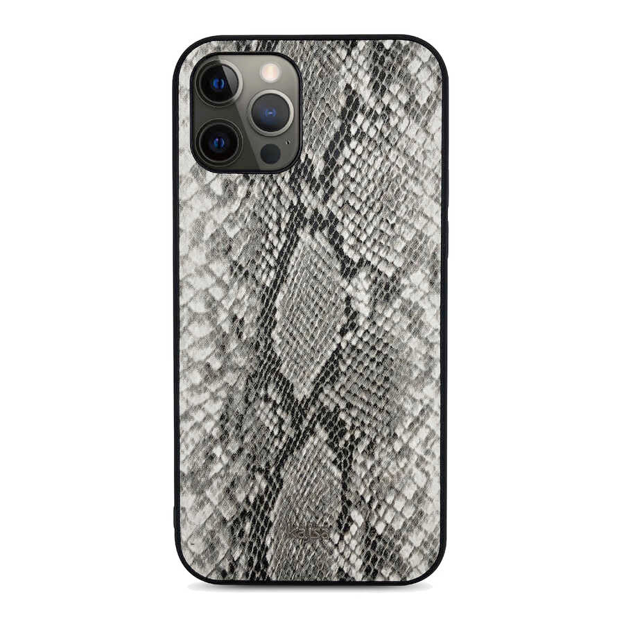 iPhone 12 Pro Max Kılıf Kajsa Glamorous Serisi Snake Pattern Kapak