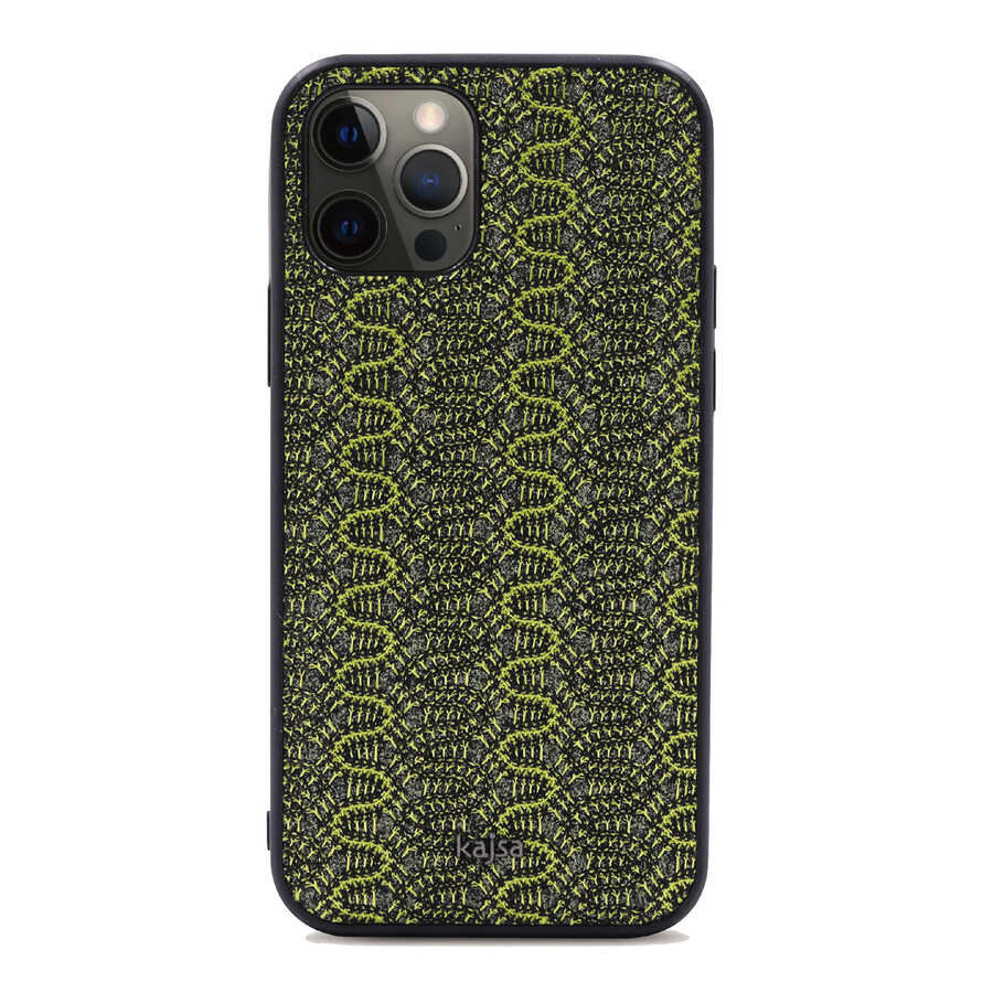 iPhone 12 Pro Max Kılıf Kajsa Glamorous Serisi Waterfall Pattern Kapak