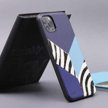 iPhone 12 Pro Max Kılıf Kajsa Glamorous Serisi Zebra Combo Kapak