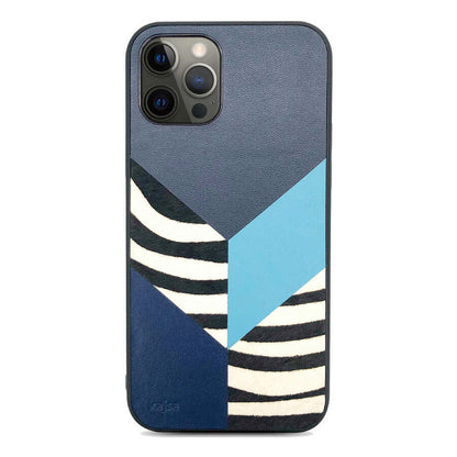 iPhone 12 Pro Max Kılıf Kajsa Glamorous Serisi Zebra Combo Kapak