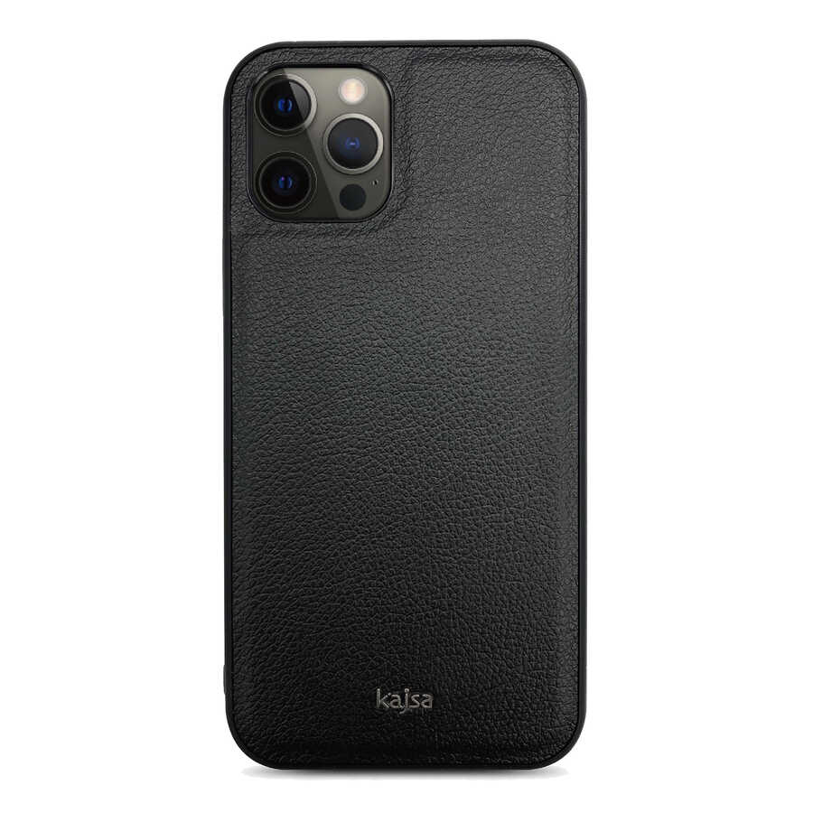 iPhone 12 Pro Max Kılıf Kajsa Luxe Collection Hakiki Deri Kapak