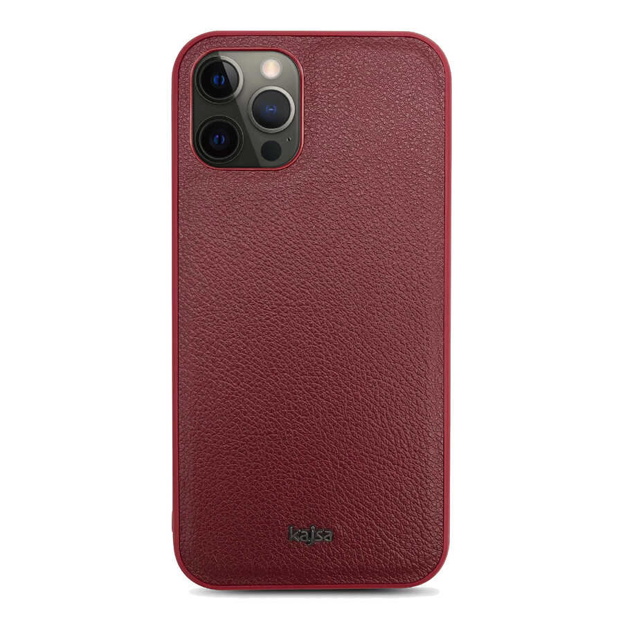 iPhone 12 Pro Max Kılıf Kajsa Luxe Collection Hakiki Deri Kapak
