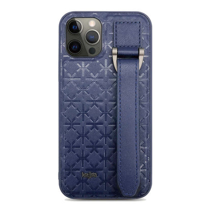 iPhone 12 Pro Max Kılıf Kajsa Neo Clasic Serisi Mono K Strap Kapak