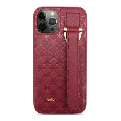 iPhone 12 Pro Max Kılıf Kajsa Neo Clasic Serisi Mono K Strap Kapak