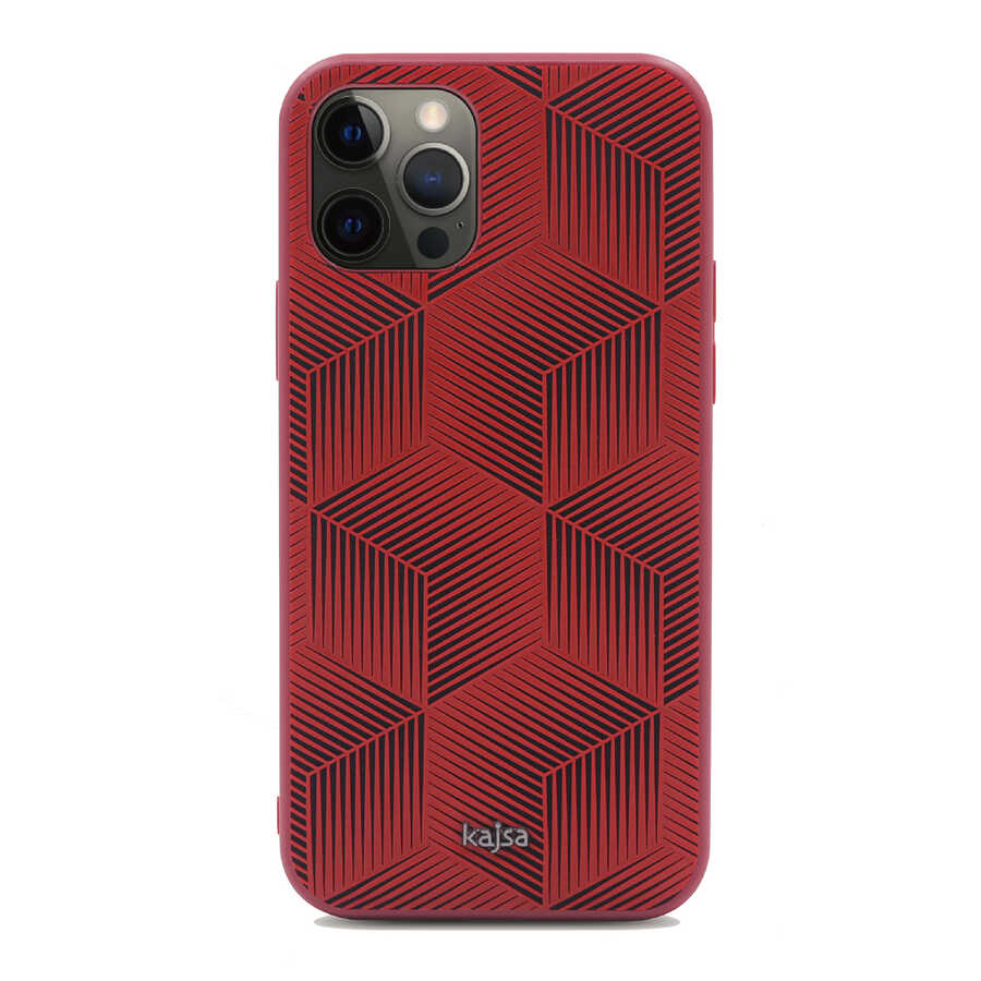 iPhone 12 Pro Max Kılıf Kajsa Splendid Serisi 3D Cube Kapak