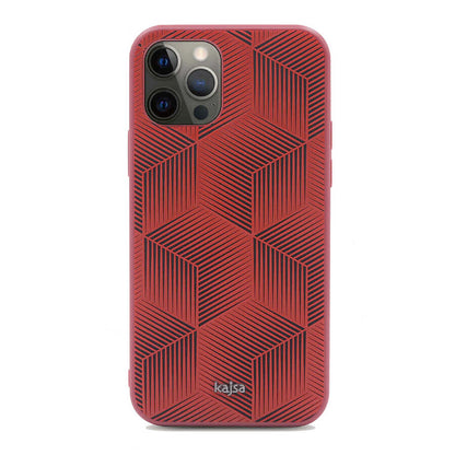 iPhone 12 Pro Max Kılıf Kajsa Splendid Serisi 3D Cube Kapak