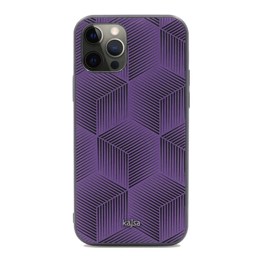 iPhone 12 Pro Max Kılıf Kajsa Splendid Serisi 3D Cube Kapak