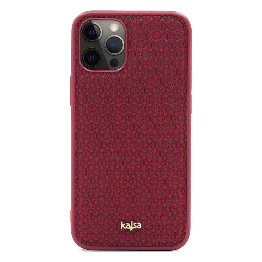 iPhone 12 Pro Max Kılıf Kajsa Splendid Serisi 3D Leaf Kapak