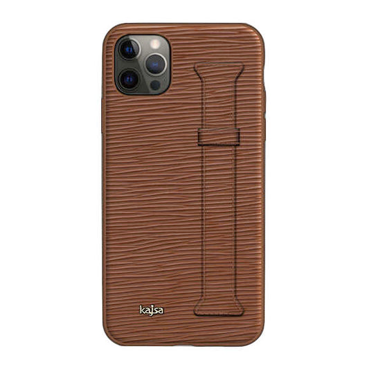 iPhone 12 Pro Max Kılıf Kajsa Wave Pattern Handstrap Kapak