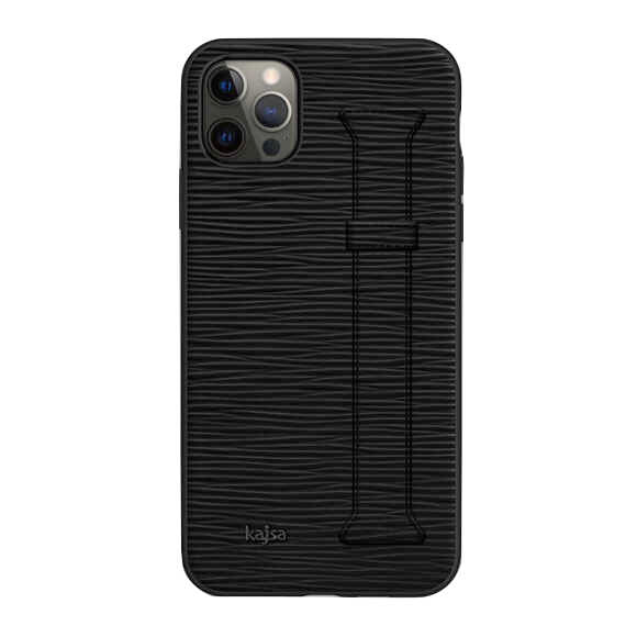 iPhone 12 Pro Max Kılıf Kajsa Wave Pattern Handstrap Kapak