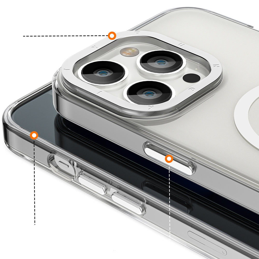 iPhone 12 Pro Max Kılıf M-safe Şarj Özellikli Youngkit Coloured Glaze Serisi Kapak