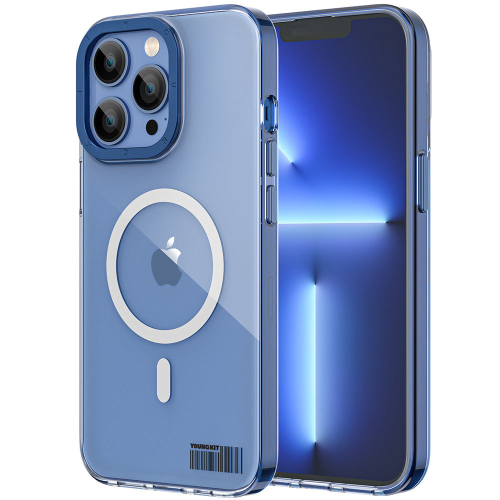 iPhone 12 Pro Max Kılıf M-safe Şarj Özellikli Youngkit Coloured Glaze Serisi Kapak