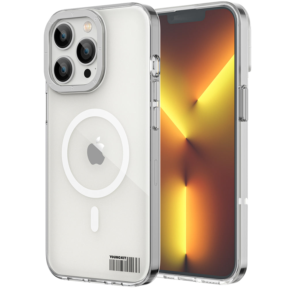 iPhone 12 Pro Max Kılıf M-safe Şarj Özellikli Youngkit Coloured Glaze Serisi Kapak