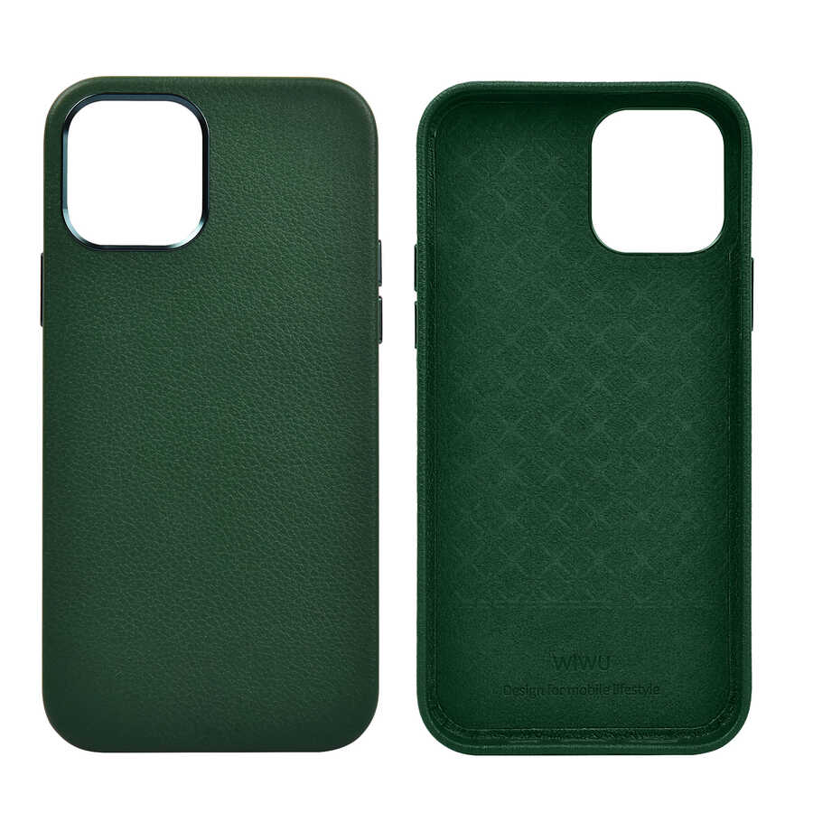 iPhone 12 Pro Max Kılıf Wiwu Calfskin Kapak