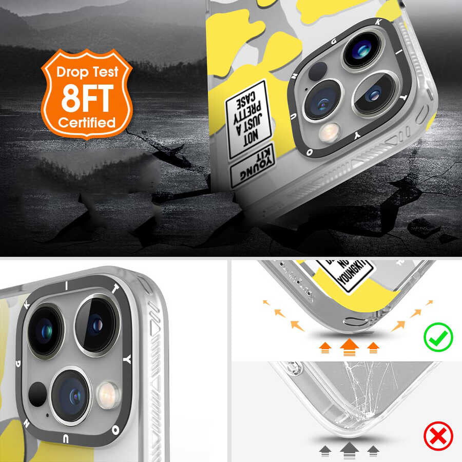 iPhone 12 Pro Max Kılıf YoungKit Kamuflaj Serisi Kapak