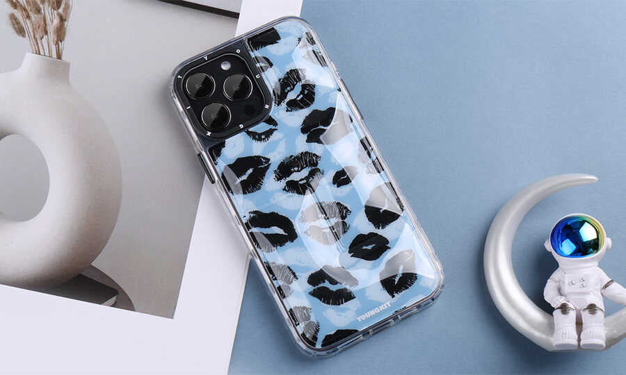 iPhone 12 Pro Max Kılıf YoungKit Leopard Article Serisi Kapak