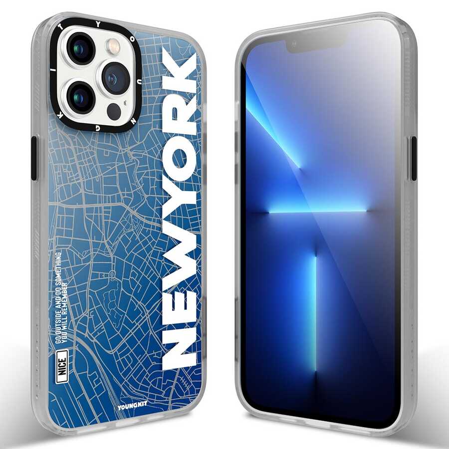 iPhone 12 Pro Max Kılıf YoungKit World Trip Serisi Kapak