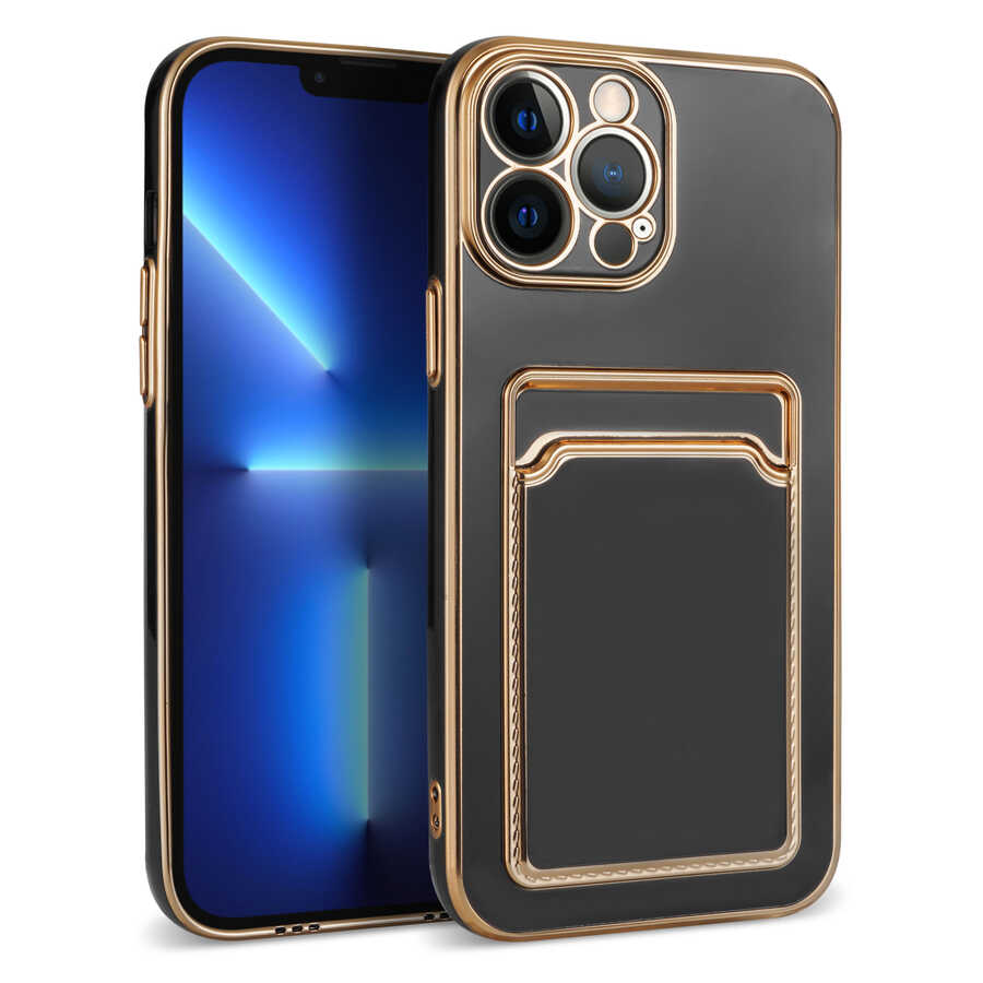Apple iPhone 12 Pro Max Kılıf Zore Bark Kartlıklı Kapak