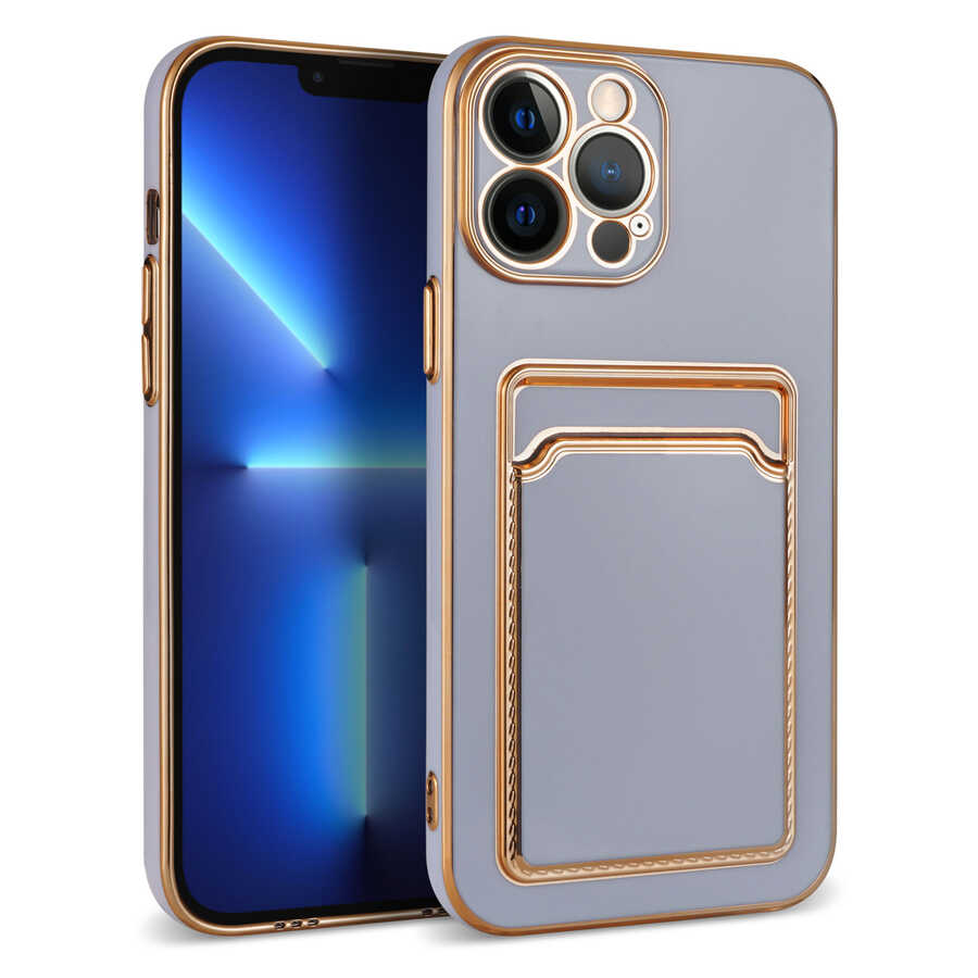 Apple iPhone 12 Pro Max Kılıf Zore Bark Kartlıklı Kapak