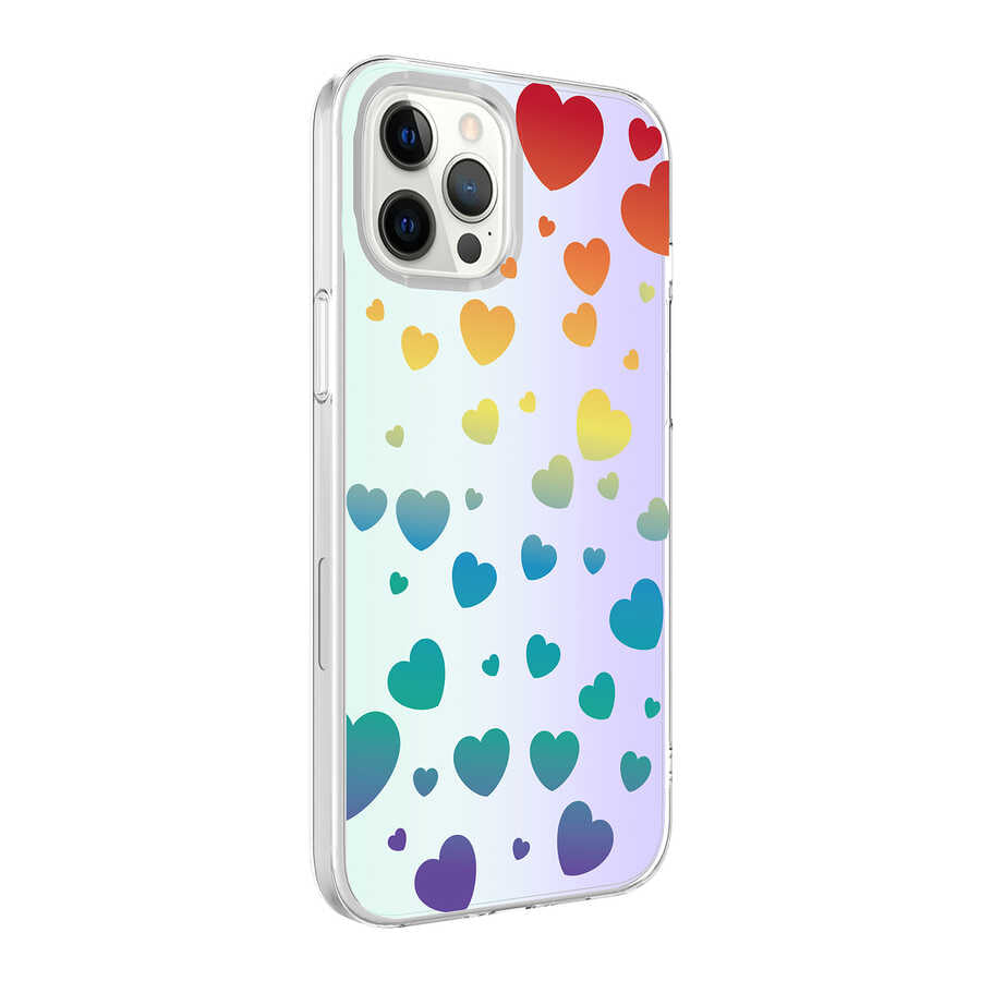 Apple iPhone 12 Pro Max Kılıf Zore M-Blue Desenli Kapak