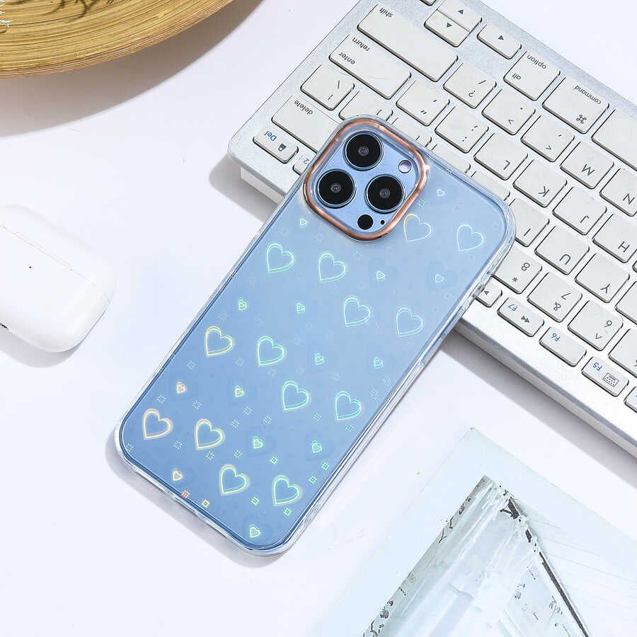 Apple iPhone 12 Pro Max Kılıf Zore Sidney Desenli Sert Kapak