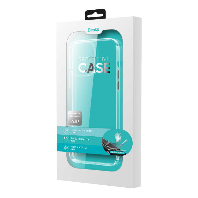 iPhone 13 Kılıf Benks Crystal Series Clear Kapak
