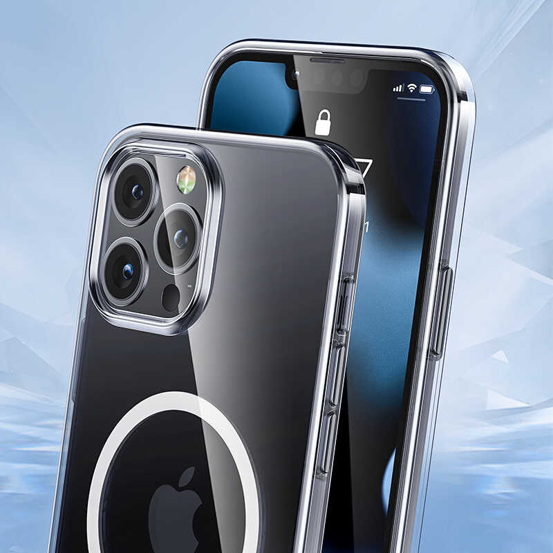 iPhone 13 Kılıf Benks Crystal Series With Magnetic Clear Kapak