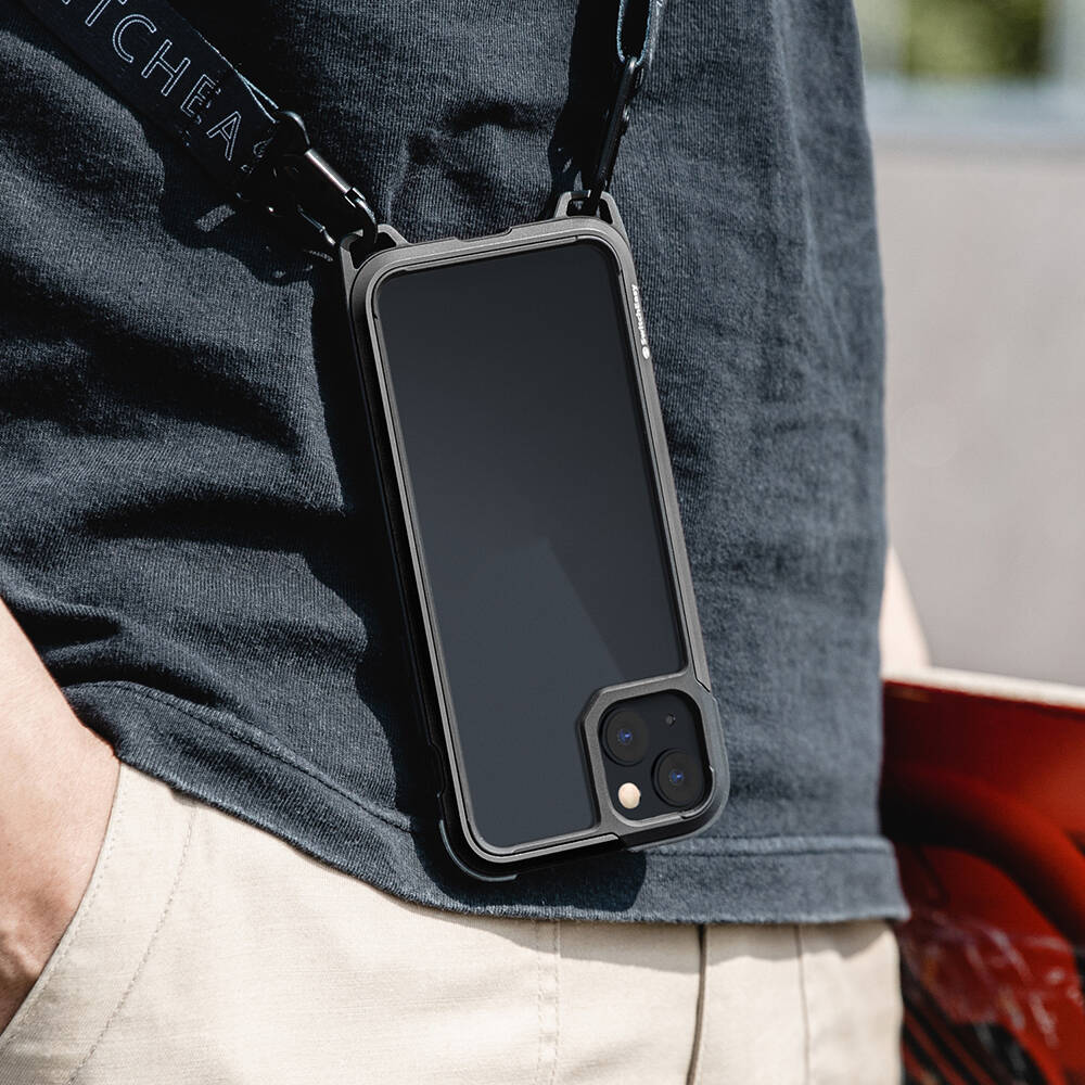 iPhone 13 Kılıf Boyun Askılı Kompozit Tasarımlı Şok Önleyicili Lisanslı Switcheasy Odyssey Kapak