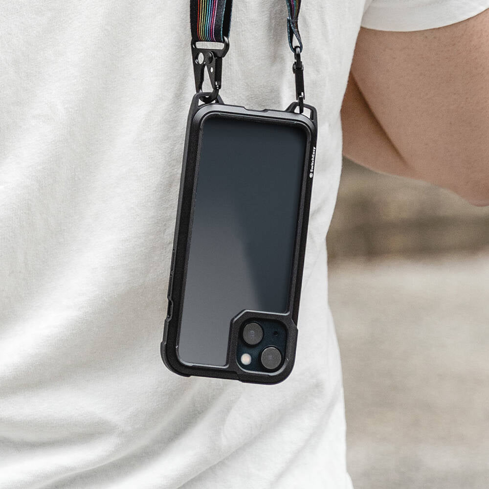 iPhone 13 Kılıf Boyun Askılı Kompozit Tasarımlı Şok Önleyicili Lisanslı Switcheasy Odyssey Kapak