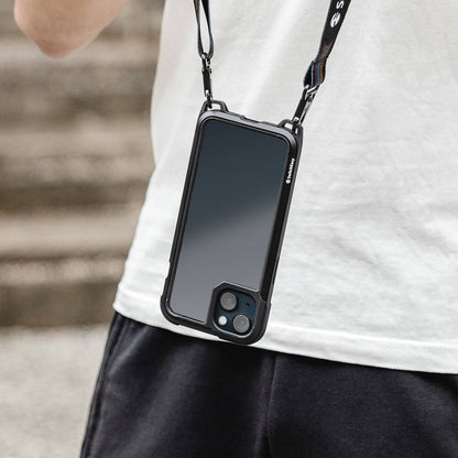 iPhone 13 Kılıf Boyun Askılı Kompozit Tasarımlı Şok Önleyicili Lisanslı Switcheasy Odyssey Kapak
