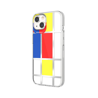 iPhone 13 Kılıf Çift IMD Baskılı Lisanslı Switcheasy Artist Mondrian Kapak