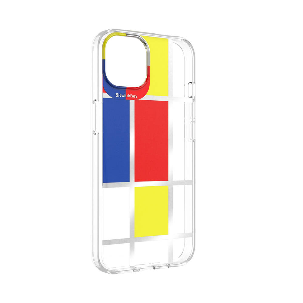 iPhone 13 Kılıf Çift IMD Baskılı Lisanslı Switcheasy Artist Mondrian Kapak