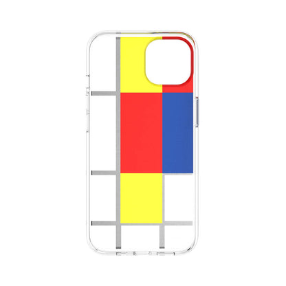 iPhone 13 Kılıf Çift IMD Baskılı Lisanslı Switcheasy Artist Mondrian Kapak