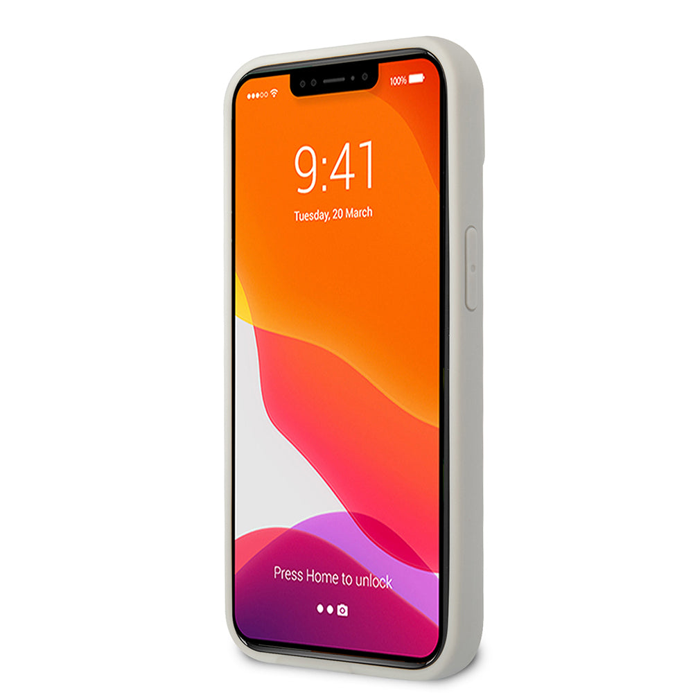 iPhone 13 Kılıf Ferrari Orjinal Lisanlı Klasik Metal Logolu Karbon Dizayn Kapak