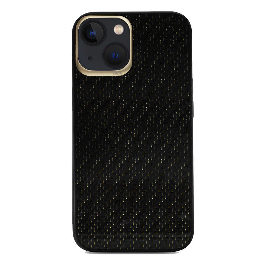 iPhone 13 Kılıf Kajsa Carbon Fiber Collection Arka Kapak