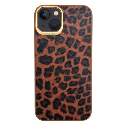 iPhone 13 Kılıf Kajsa Glamorous Serisi Leopard Combo Kapak