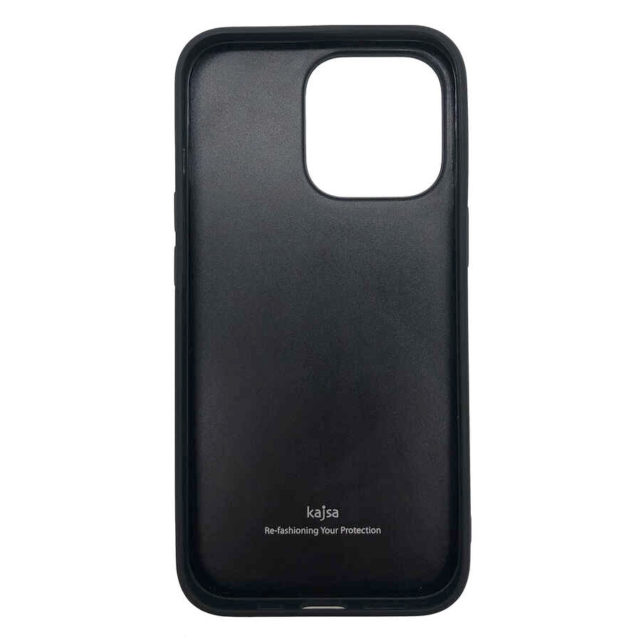 iPhone 13 Kılıf Kajsa Luxe Collection Hakiki Deri Kapak