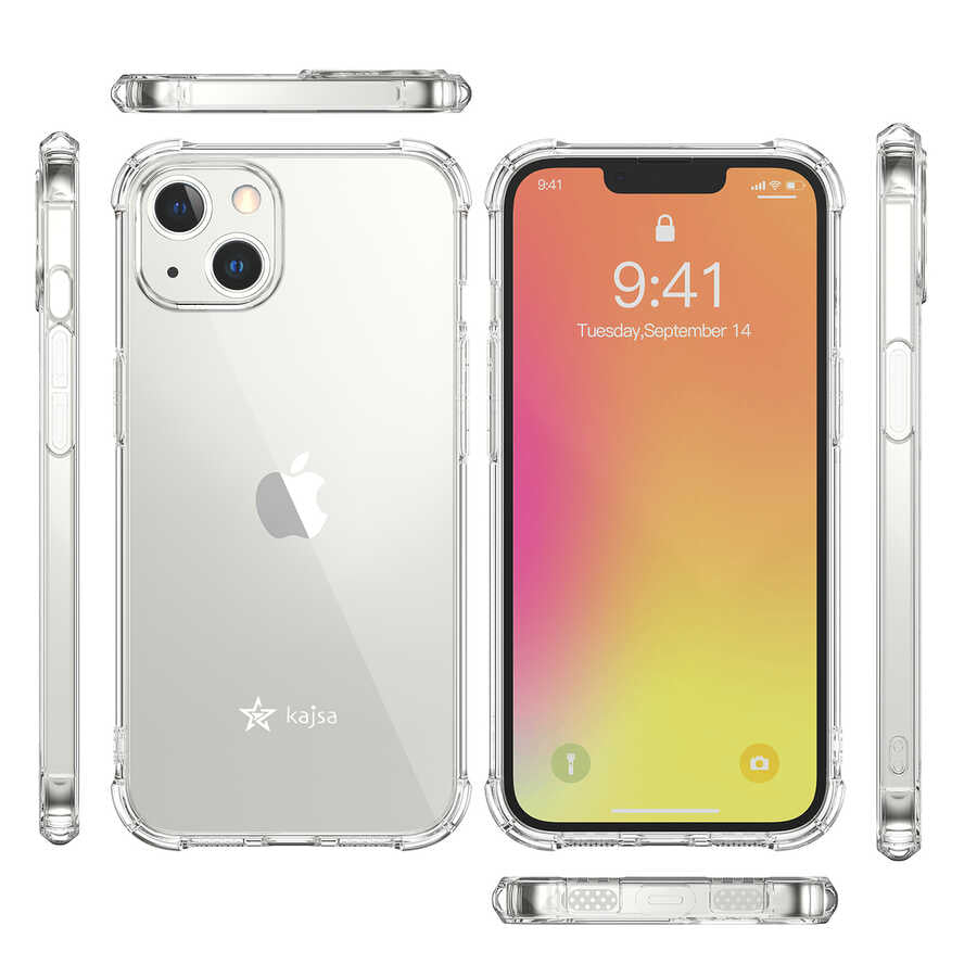 iPhone 13 Kılıf Kajsa Transparent Kapak