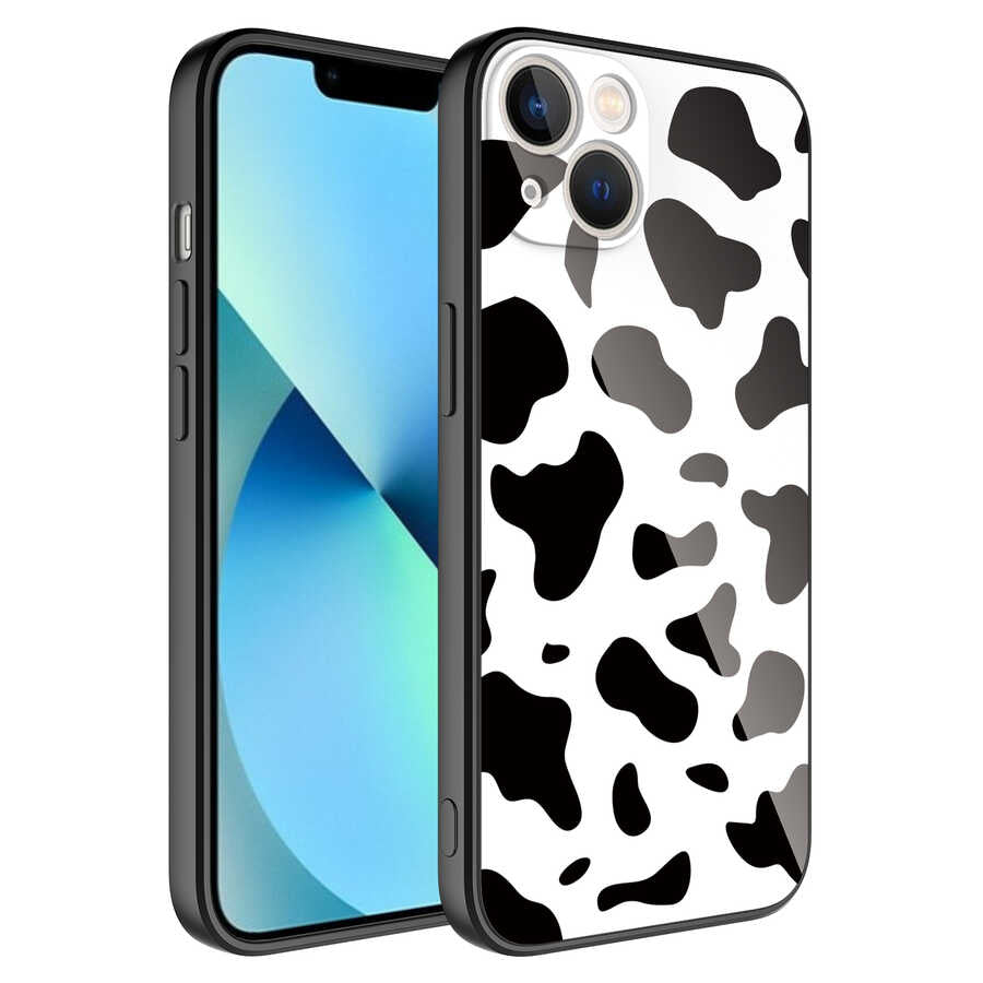 Apple iPhone 13 Kılıf Kamera Korumalı Desenli Sert Silikon Zore Epoksi Kapak