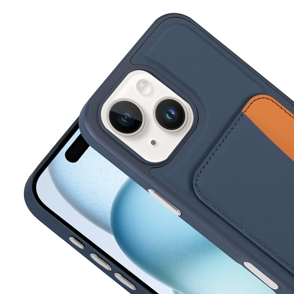 Apple iPhone 13 Kılıf Kartlıklı Zore X-Kart Silikon Kapak