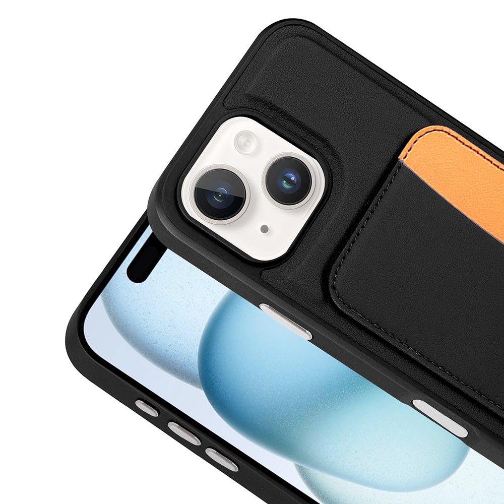 Apple iPhone 13 Kılıf Kartlıklı Zore X-Kart Silikon Kapak