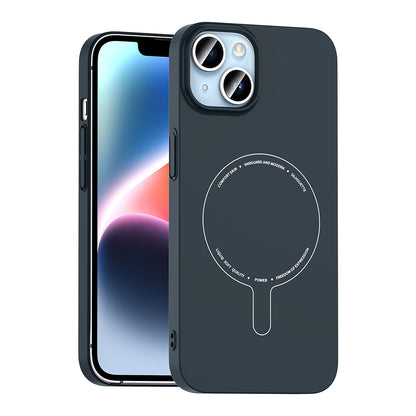 Apple iPhone 13 Kılıf M-Safe Şarj Özellikli Kamera Korumalı Zore Elio Sert PC Kapak