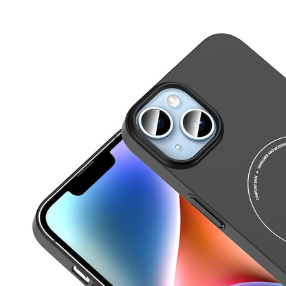 Apple iPhone 13 Kılıf M-Safe Şarj Özellikli Kamera Korumalı Zore Elio Sert PC Kapak