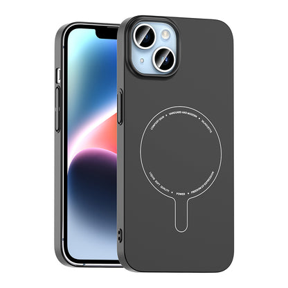 Apple iPhone 13 Kılıf M-Safe Şarj Özellikli Kamera Korumalı Zore Elio Sert PC Kapak