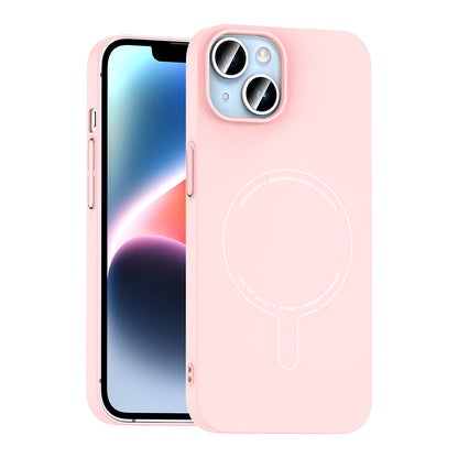 Apple iPhone 13 Kılıf M-Safe Şarj Özellikli Kamera Korumalı Zore Elio Sert PC Kapak