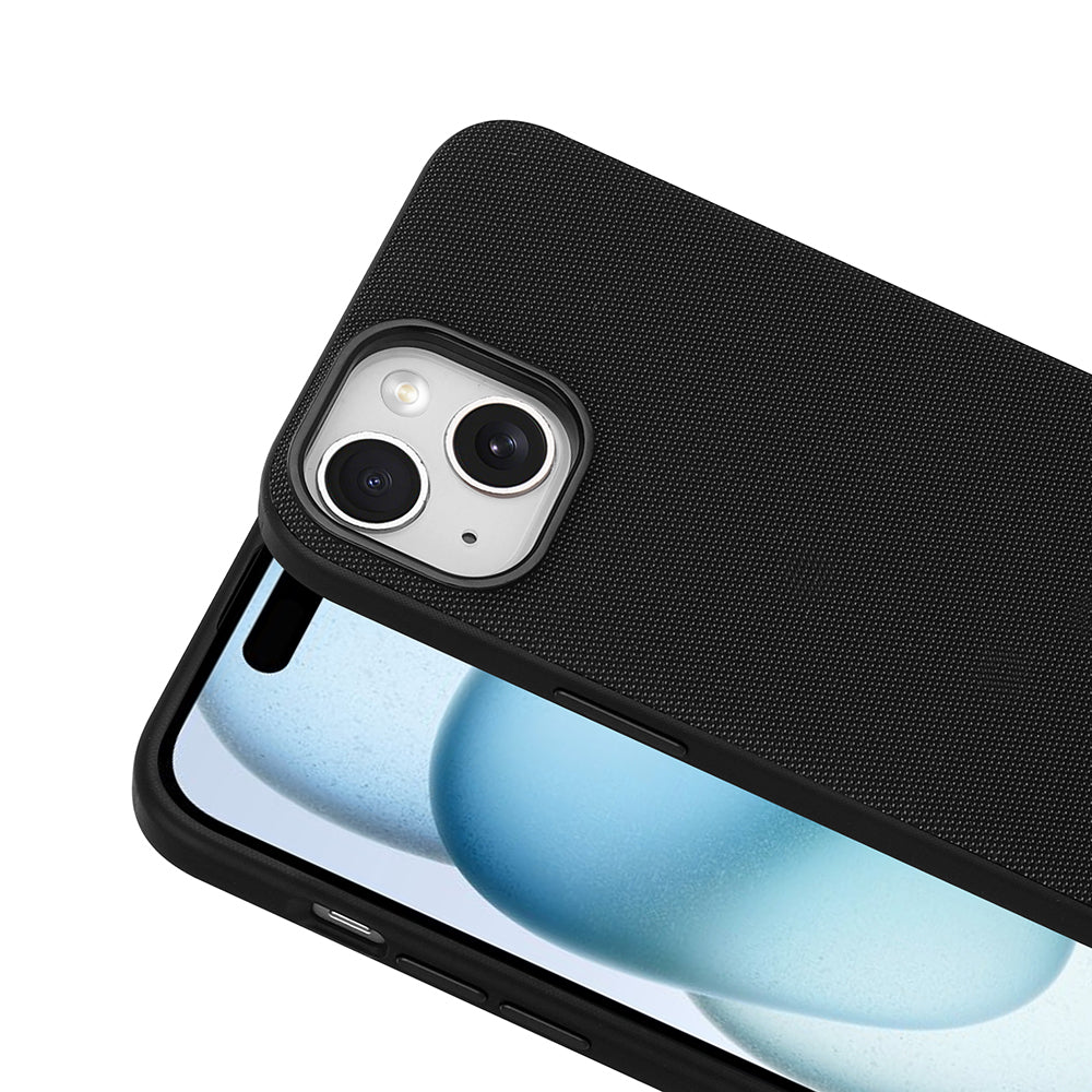 Apple iPhone 13 Kılıf M-Safe Şarj Özellikli Kumaş Tasarımlı Zore Miami Sert PC Kapak