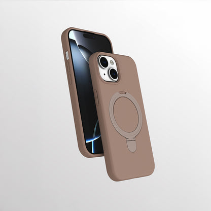 Apple iPhone 13 Kılıf M-safe Şarj Özellikli Standlı Zore Samara Kapak