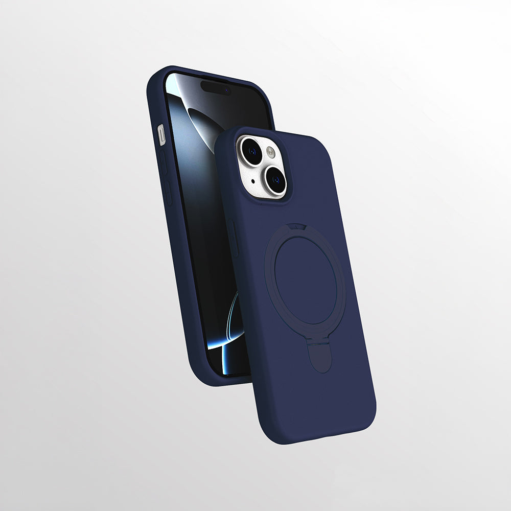 Apple iPhone 13 Kılıf M-safe Şarj Özellikli Standlı Zore Samara Kapak