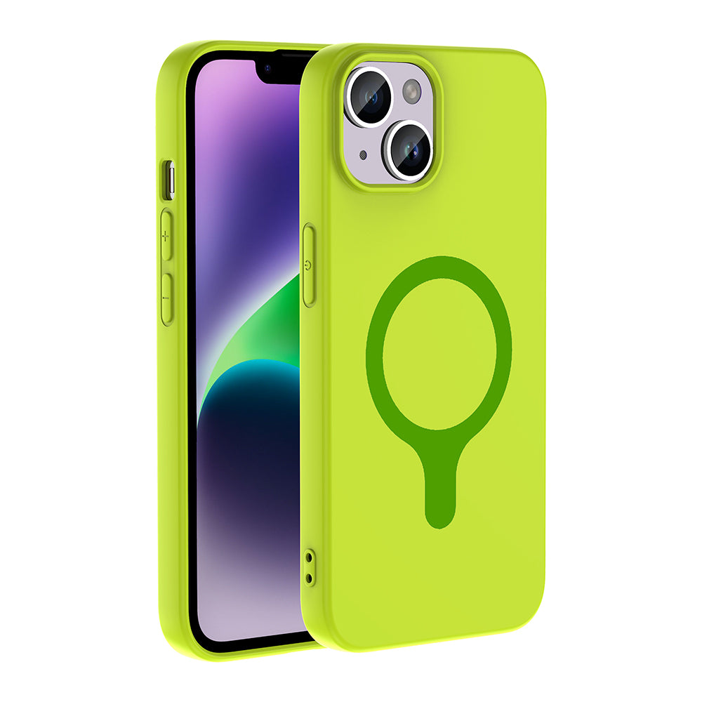 Apple iPhone 13 Kılıf M-Safe Şarj Özellikli Zore Aris Silikon Kapak